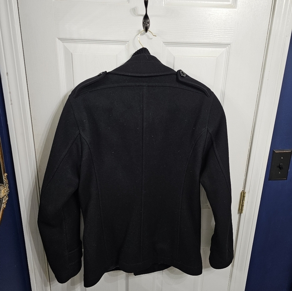 Hugo Boss Coxtan Virgin Wool Blend Coat with Bib - Picture 5 of 11